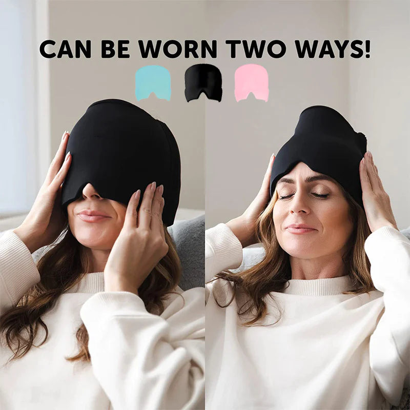 Migraine Relief Hat Mask - Cold Compress Hood